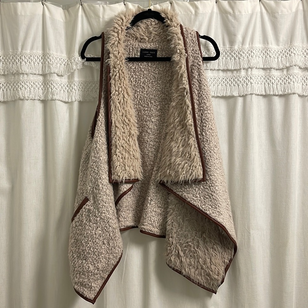 Love Tree large wool vest